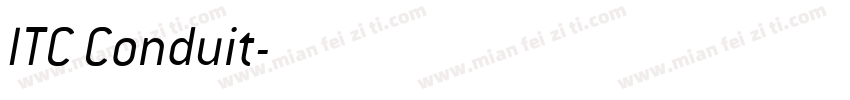ITC Conduit字体转换